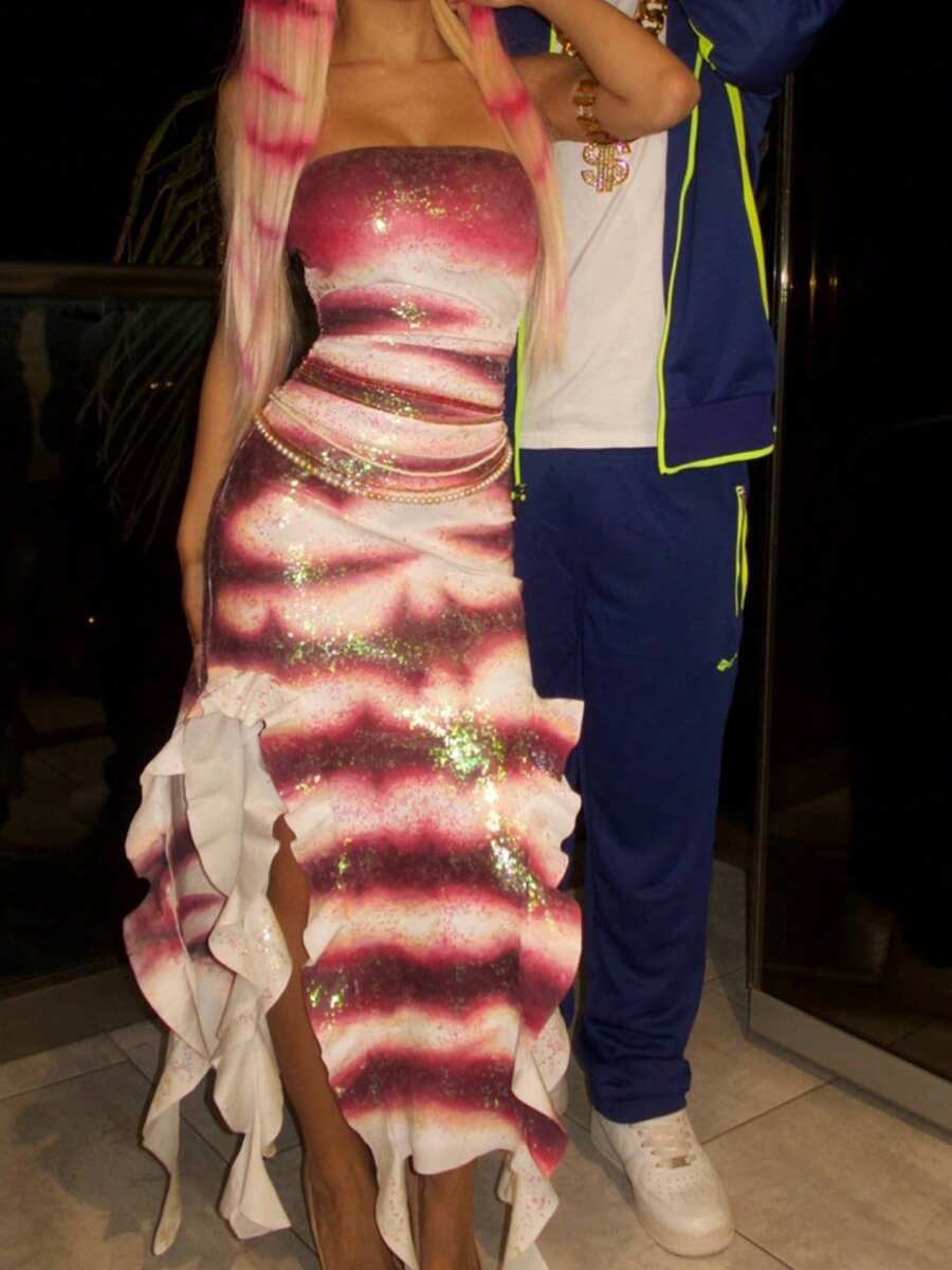 Long Bandeau Dress Off Shoulder